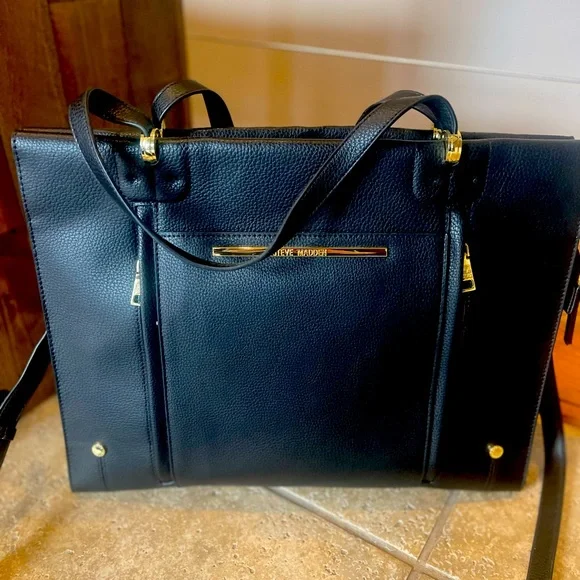 Steve Madden Bags Black Steve Madden Briefcase Laptop Bag